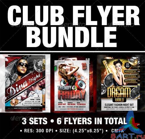 GraphicRiver Club Flyer Bundle