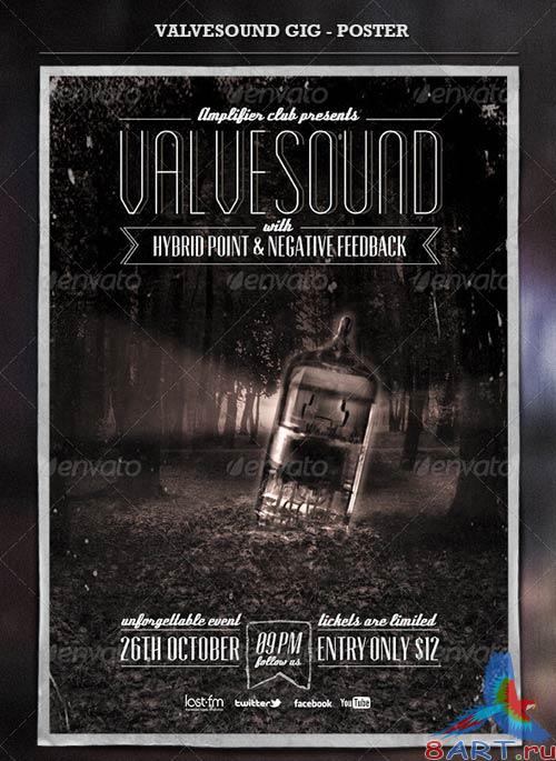 GraphicRiver Valvesound GIG - Poster & Flyer