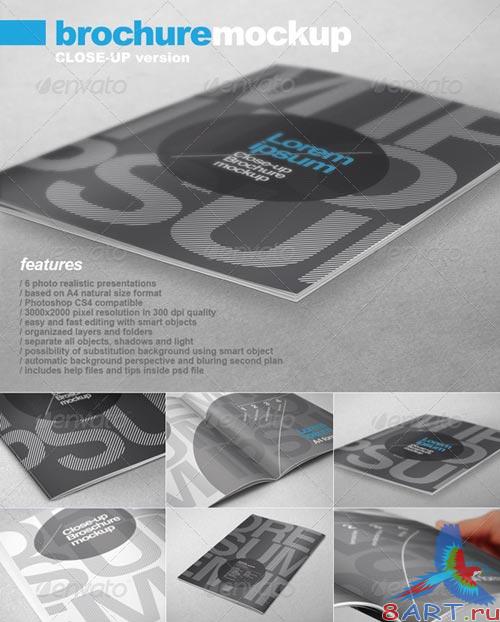 GraphicRiver A4 Brochure Close-up Mock-up