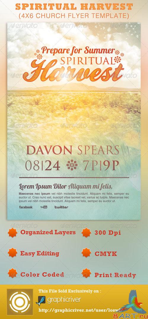 GraphicRiver - Spiritual Harvest Church Flyer Template 2725901