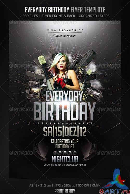 GraphicRiver Everyday Birthday Flyer