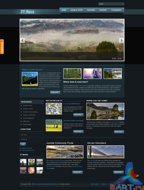 5 WebSite ZooTemplate for Joomla 1.6