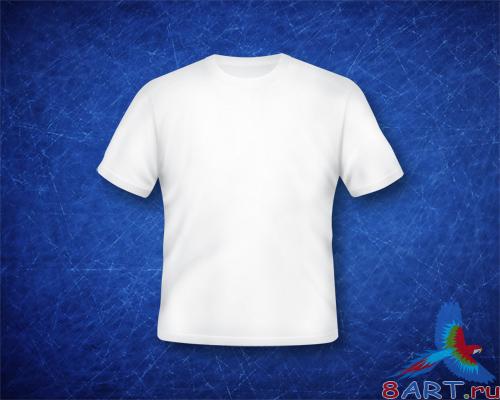 PSD Source - Blank White T-shirt