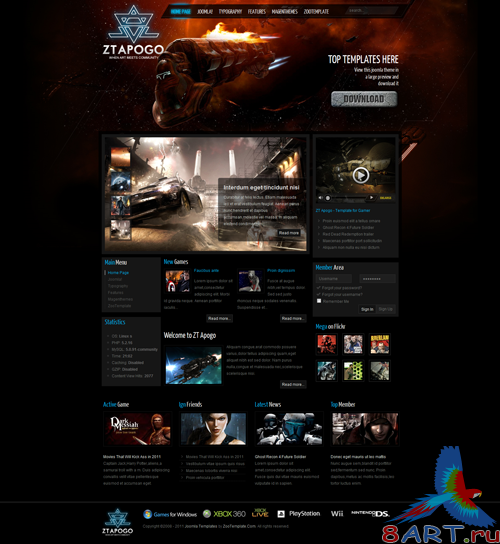 5 WebSite ZooTemplate for Joomla 1.6