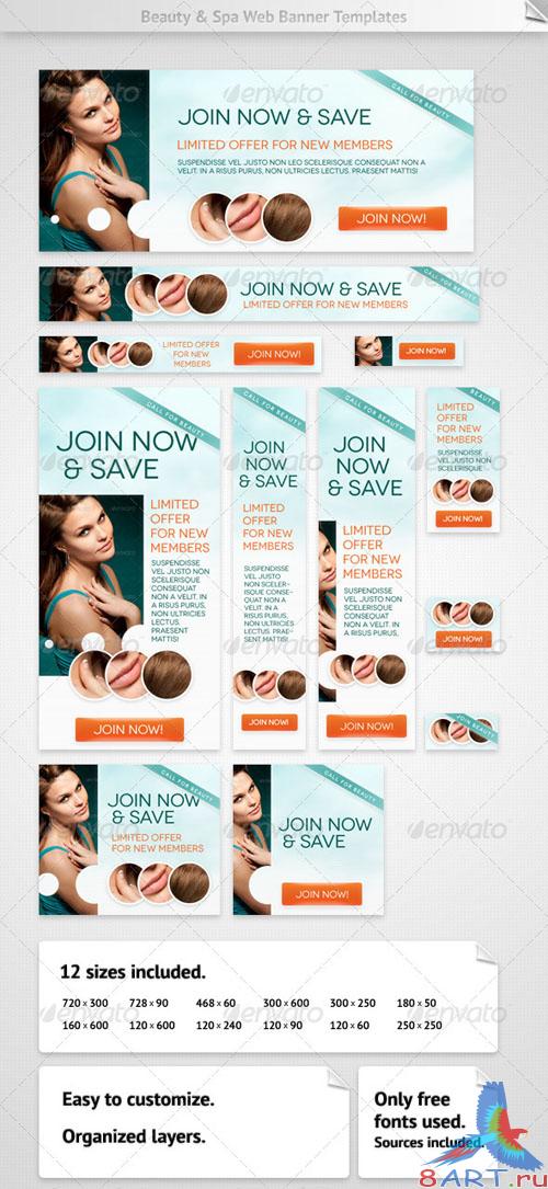 GraphicRiver Beauty & Spa Web Banners GraphicRiver Beauty & Spa Web Banners