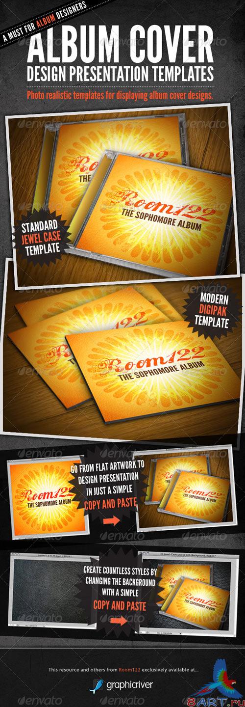 Album Cover CD Mock-Ups (GraphicRiver)