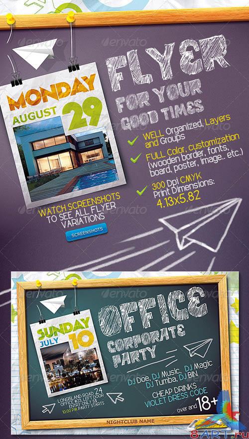 GraphicRiver Blackboard Flyer GraphicRiver Blackboard Flyer