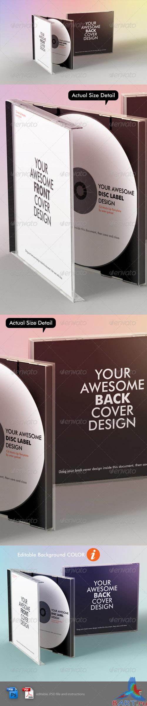 GraphicRiver Realistic CD Mock-Up Template - REUPLOAD GraphicRiver Realistic CD Mock-Up Template - REUPLOAD
