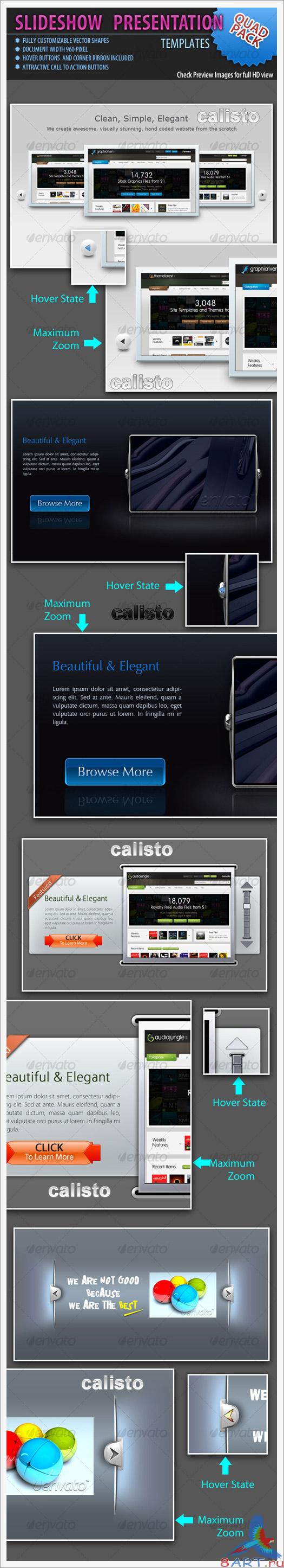 Slideshow Templates Quad Pack - GraphicRiver Slideshow Templates Quad Pack - GraphicRiver
