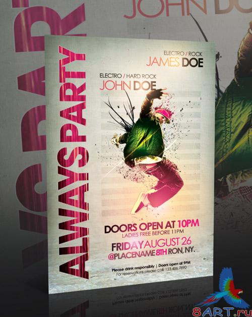 Always Party Flyer Template - GraphicRiver Always Party Flyer Template - GraphicRiver