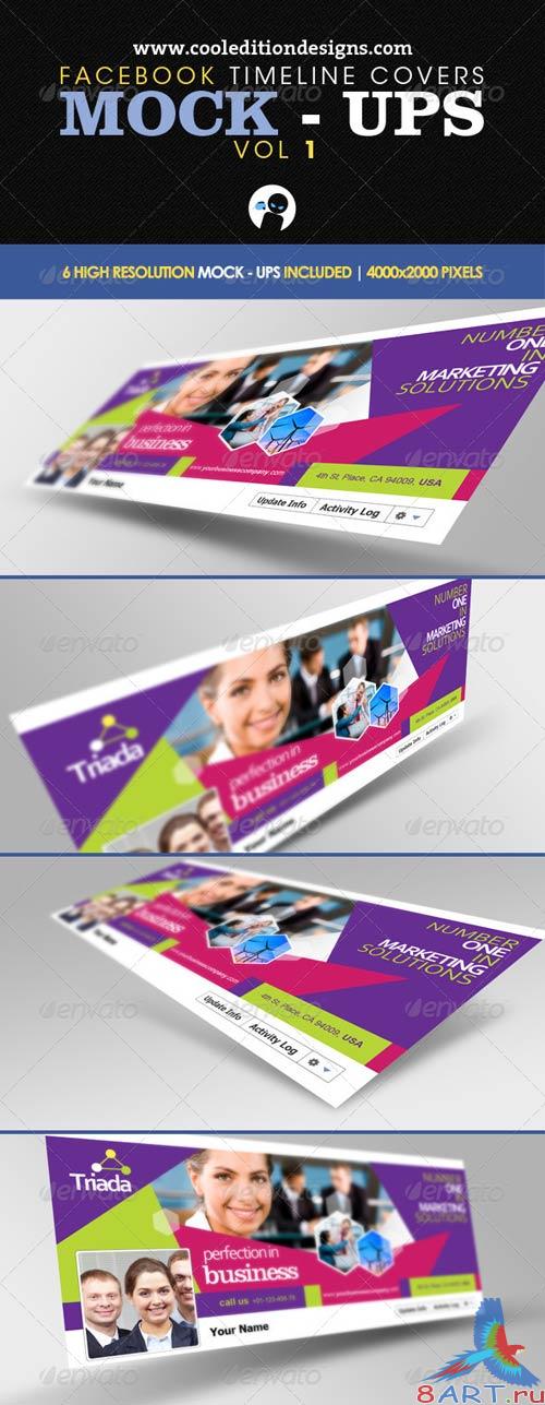 GraphicRiver Facebook Timeline Covers Mock-Ups VOL1