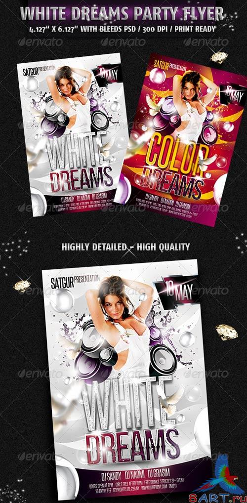 GraphicRiver White Dreams Party Flyer