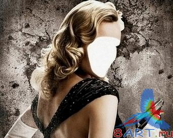 Шаблон в интересах фото Блондинка от пистолетом Шаблон в интересах фото Блондинка от пистолетом