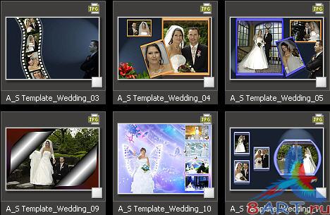 Atmosphere Studio Photo Album Templates - Wedding vol. 2