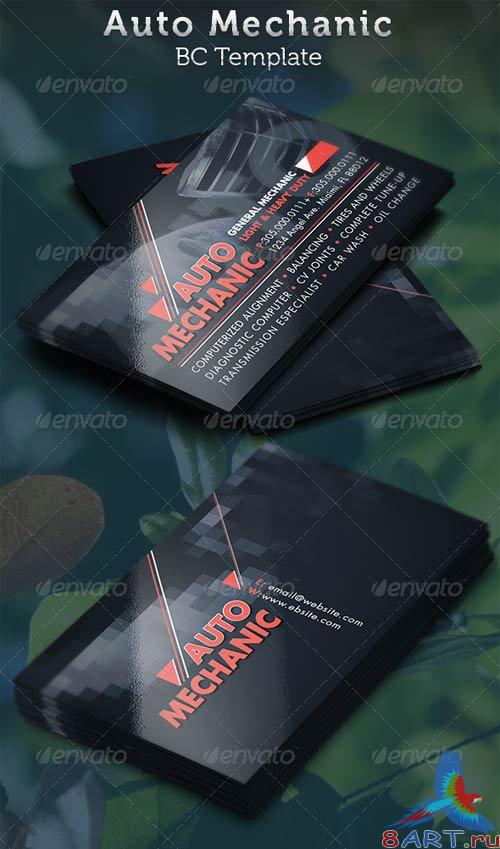 GraphicRiver Auto Mechanic Business Card Template