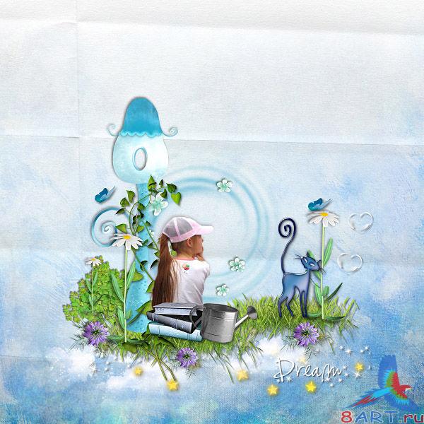 Скрап коллекция - Dream in blue Скрап коллекция - Dream in blue