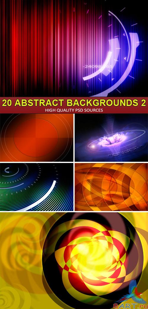 PSD Sources - 20 Abstract backgrounds 2 PSD Sources - 20 Abstract backgrounds 2