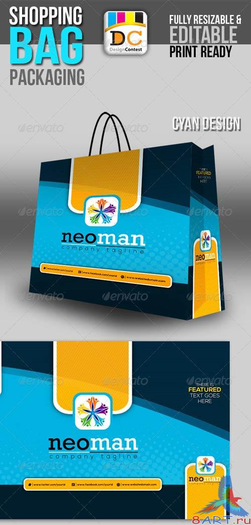 GraphicRiver Neo Man Shopping Bag Packaging