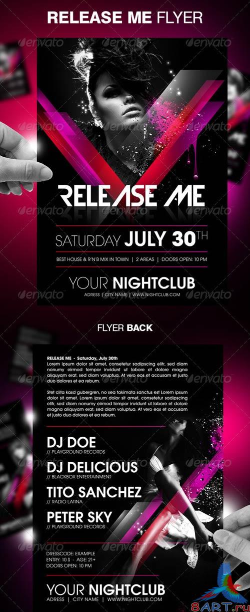 GraphicRiver Release Me Party Flyer Template