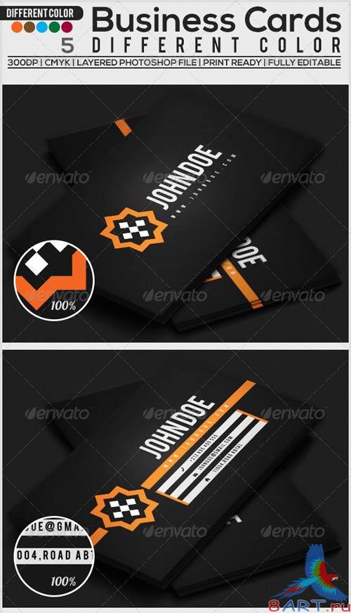 GraphicRiver Business Card 5 Different Color