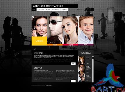Models Talent Website Free Template Models Talent Website Free Template