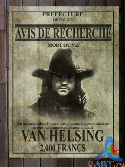 PSD исходник – Wanted Van Helsing PSD исходник – Wanted Van Helsing