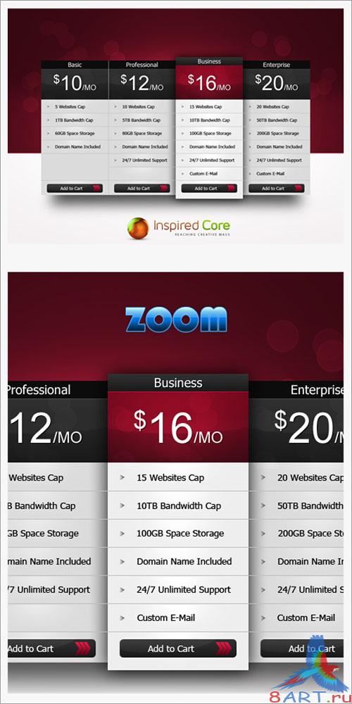 Pricing Table Template Pricing Table Template