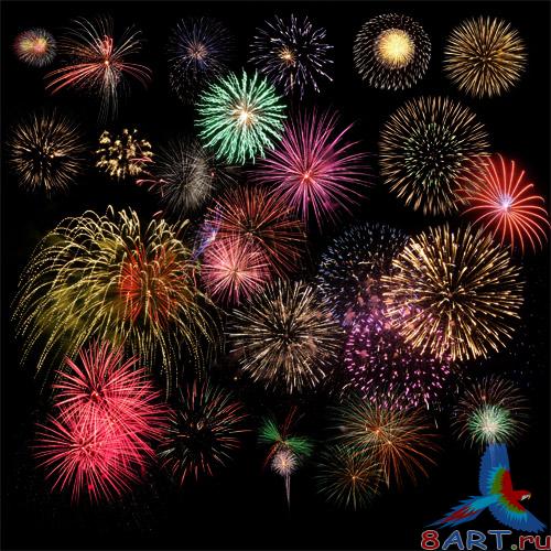 PSD Source - Fireworks Cliparts