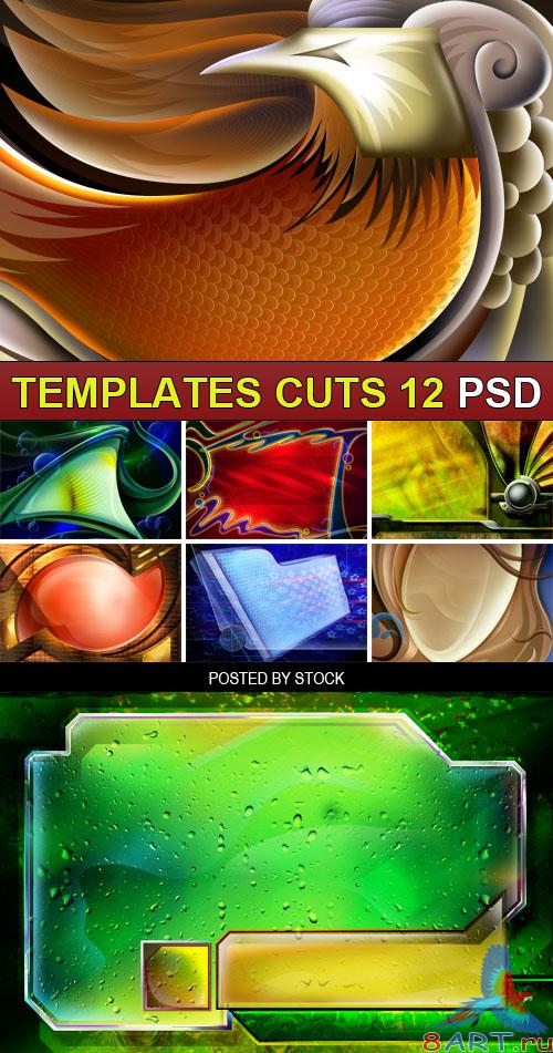 PSD Source - Templates cuts 12 PSD Source - Templates cuts 12