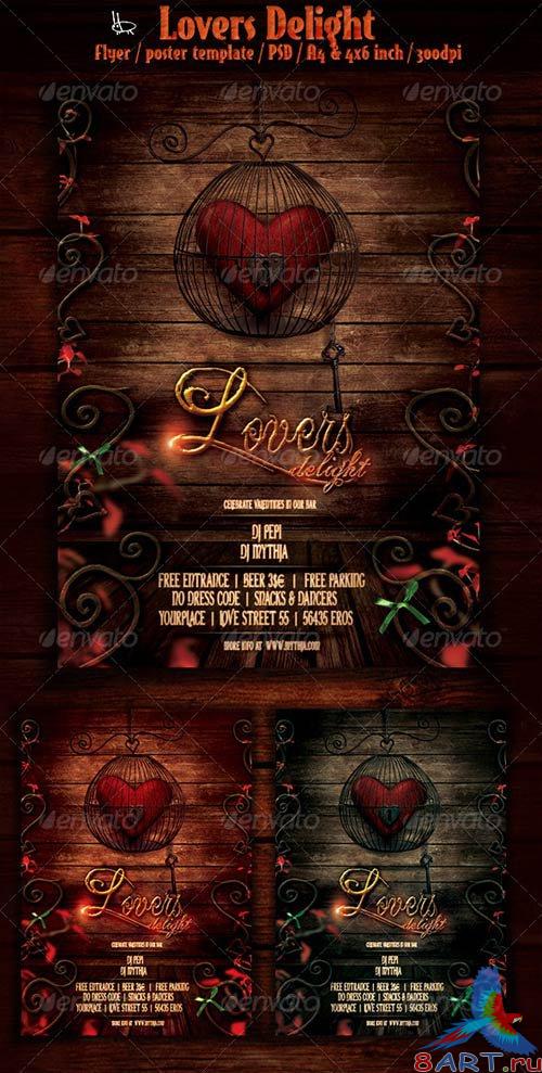 GraphicRiver Lovers Delight - Valentines Event Flyer/Poster