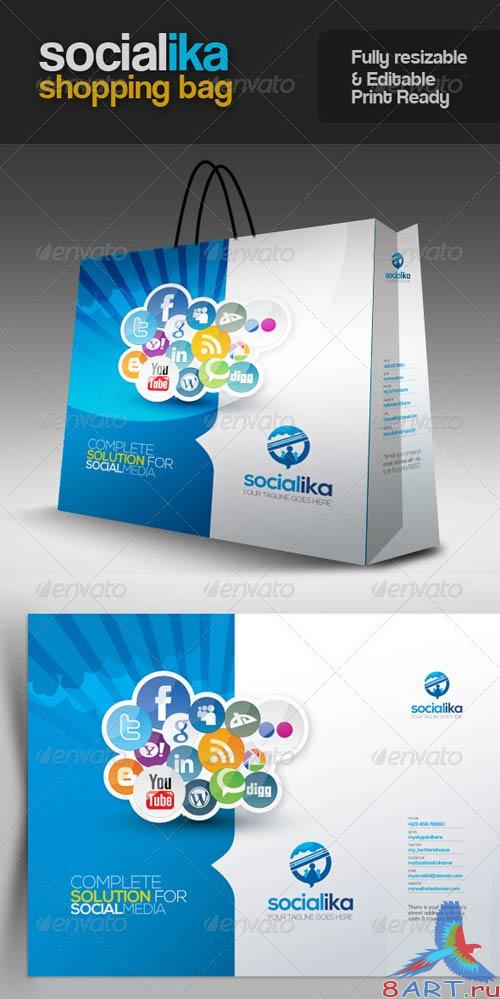 GraphicRiver Socialika Social Media Shopping Bag