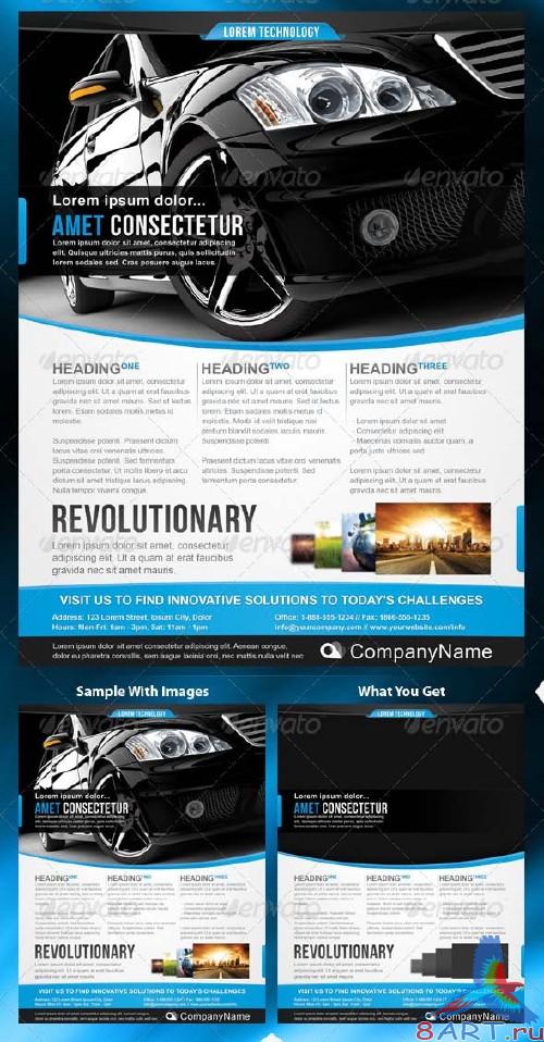 GraphicRiver Corporate Technology Flyer Template GraphicRiver Corporate Technology Flyer Template