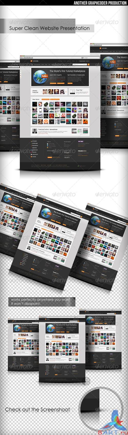 GraphicRiver - Super Clean Web Mock-Up RETAIL GraphicRiver - Super Clean Web Mock-Up RETAIL