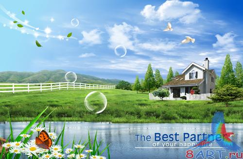 Sources - A beautiful house by the lake Sources - A beautiful house by the lake