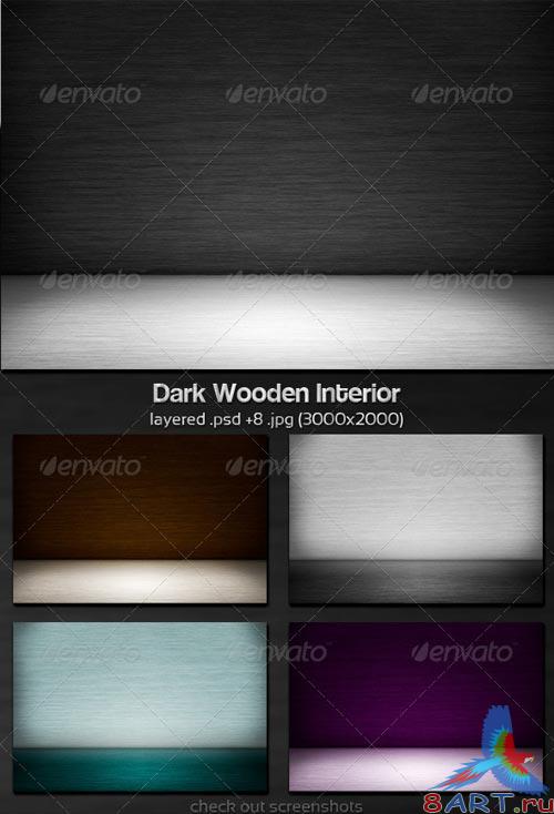 GraphicRiver Dark Wooden Interior