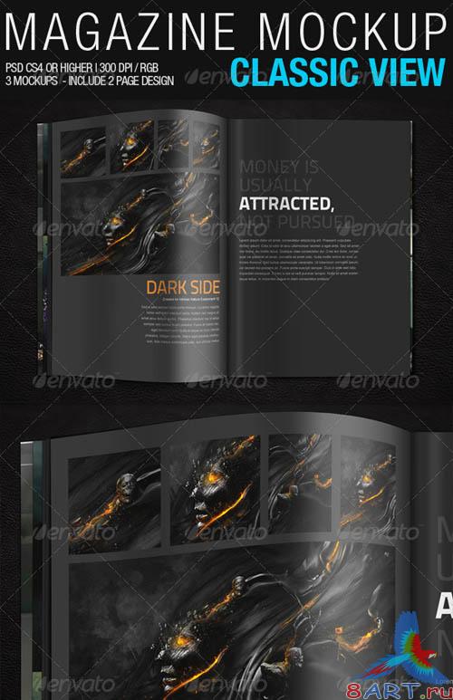 GraphicRiver Magazine Mockup Classic View