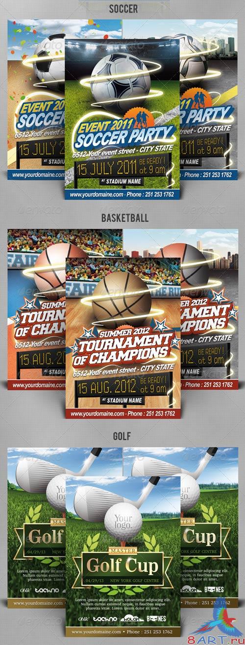 GraphicRiver Best Sport Flyers Bundle GraphicRiver Best Sport Flyers Bundle