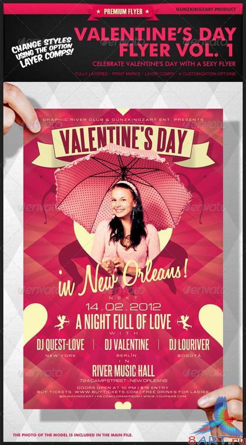 GraphicRiver Valentine's Day Flyer Vol. 1