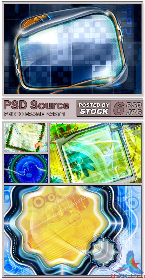 PSD Source - Photo frame 1 PSD Source - Photo frame 1
