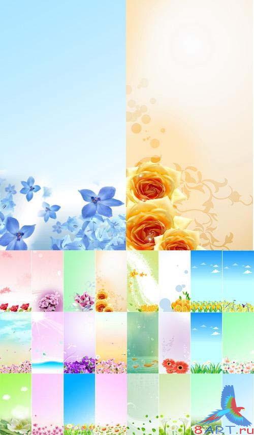 24 floral banners