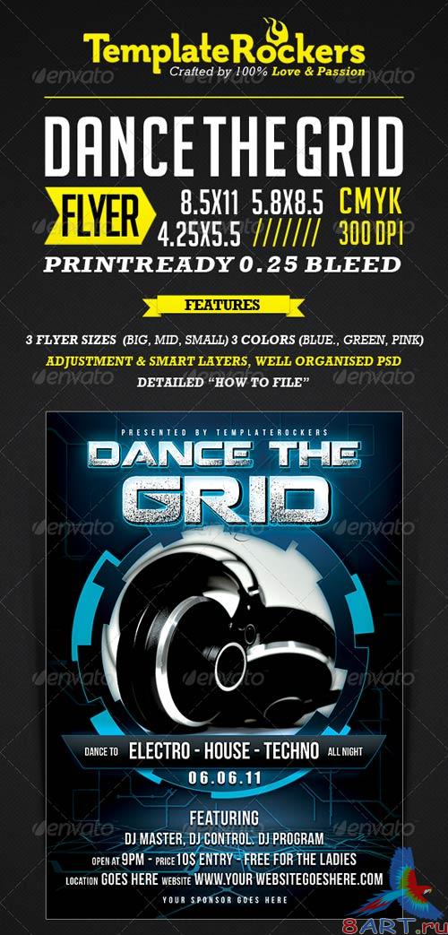 GraphicRiver The Grid - Flyer / Poster 3 SIZES