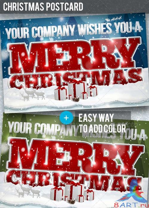 GraphicRiver Christmas Postcard