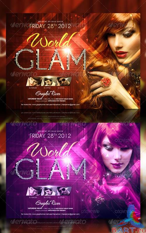 GraphicRiver Glam World Party Flyer