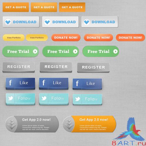 FREE Pixel Perfect Buttons 1.0