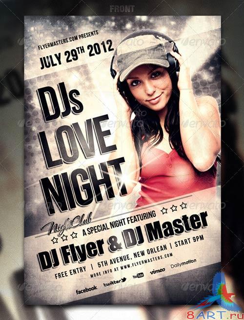 GraphicRiver Love Night Flyer / Poster