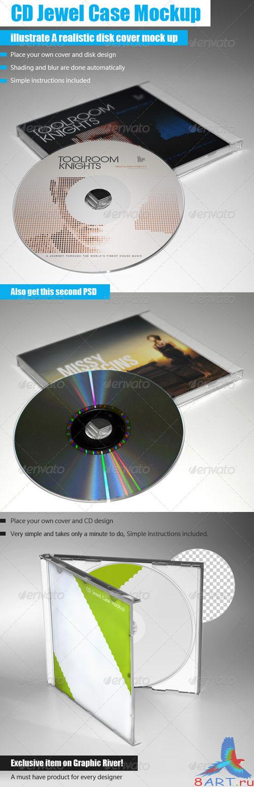 GraphicRiver - CD Jewel Case Mockup 262693 GraphicRiver - CD Jewel Case Mockup 262693