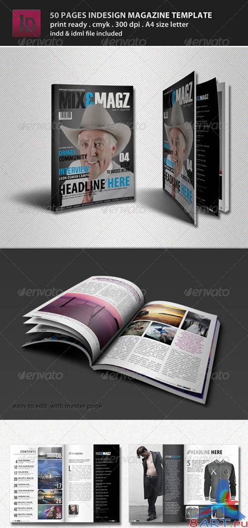 GraphicRiver 50 Pages Indesign Magazine Template