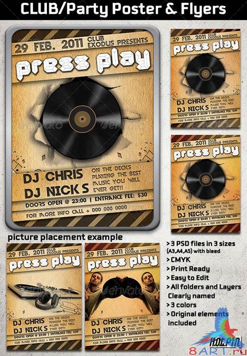 GraphicRiver CLUB/Party Poster and Flyers