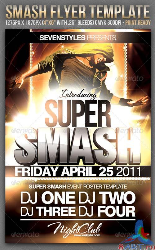 GraphicRiver Smash Party Flyer