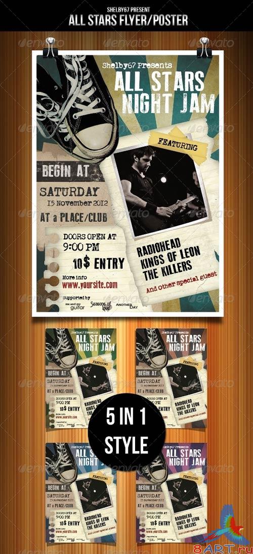 GraphicRiver All Stars Flyer Template